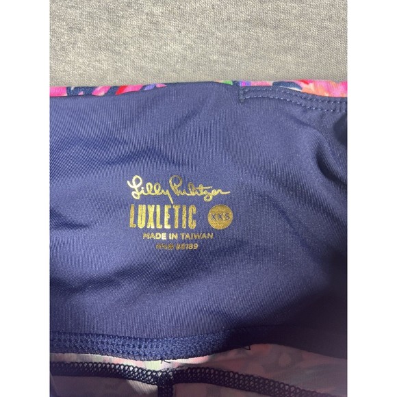 LILLY PULITZER WEEKENDER HIGH RISE LEGGING FLOCK TO THE TOP XXS NEW‎ NWT Purple - Picture 3 of 6